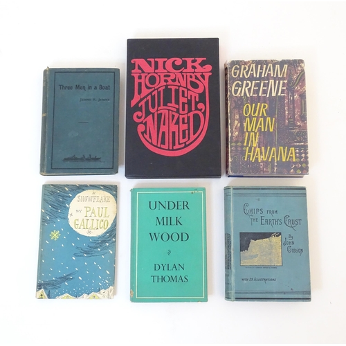 1111 - Books: Six assorted novels to include Under Milk Wood, by Dylan Thomas, 1954; Snowflake, by Paul Gal... 