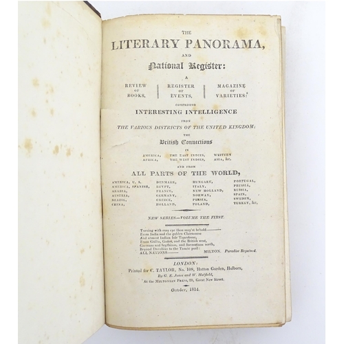 1115 - Book: The Literary Panorama and National Register. With six folding maps. Published London 1814