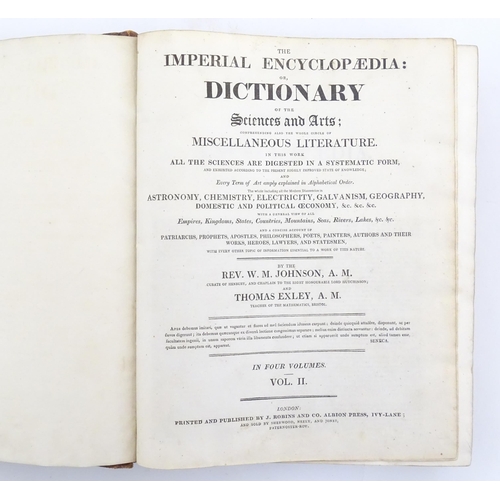 1121 - Books: The Imperial Encyclopaedia of the Sciences and Arts, Volumes 1 - 4, by Rev. W. M. Johnson and... 