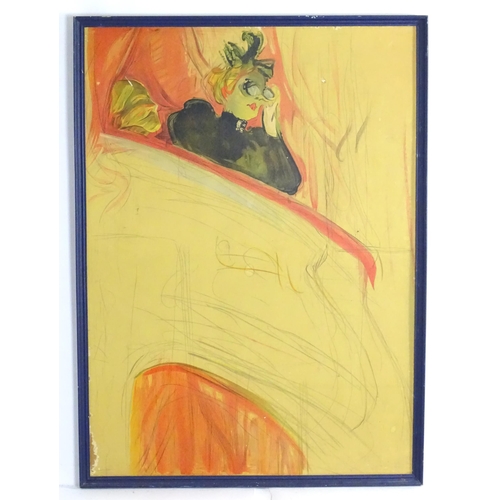 1980 - After Henri de Toulouse-Lautrec (1864-1901), 20th century, Colour print on board, Loge Mascaron. App... 