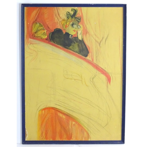 1980 - After Henri de Toulouse-Lautrec (1864-1901), 20th century, Colour print on board, Loge Mascaron. App... 