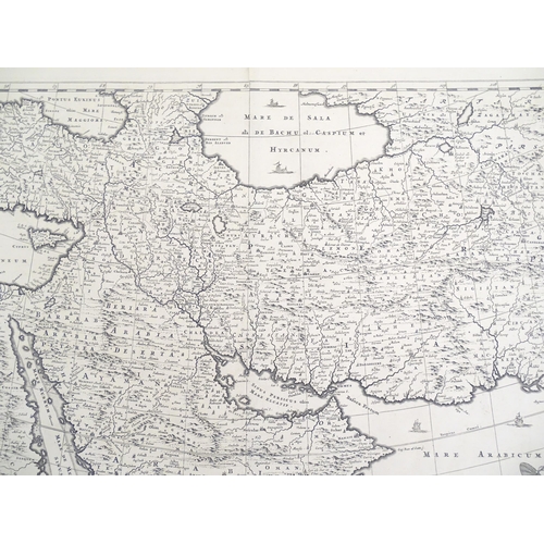 2024 - Maps: Two copper engraved maps comprising a 16thC map of Persia titled Persici Sive Sophorum Regni T... 