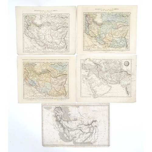 2026 - Maps: Five early 19thC engraved maps of the Middle East after Aaron Arrowsmith (1750-1823, and son S... 