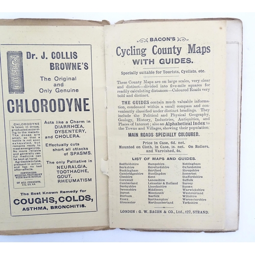 2036 - Two early 20thC Bacon's County Map and Guide for Cyclists and Tourists, one for Buckingham, the othe... 