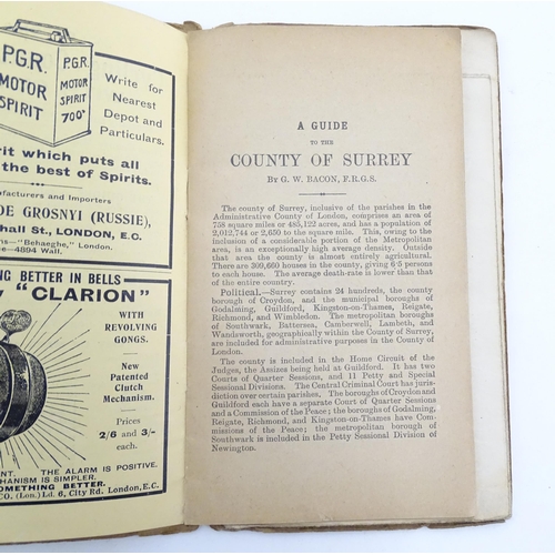 2036 - Two early 20thC Bacon's County Map and Guide for Cyclists and Tourists, one for Buckingham, the othe... 