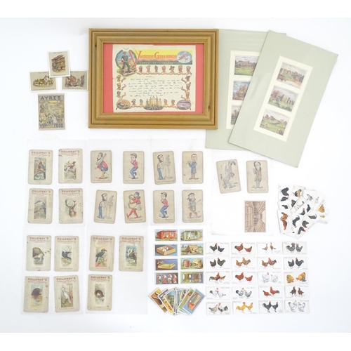 2038 - A quantity of assorted cigarette cards, advertisements etc. to include early 20thC examples from the... 