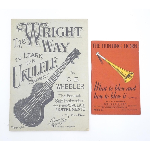 2039 - Two early 20thC booklets / pamphlets, comprising The Hunting Horn, What to Blow & How To Blow It, by... 