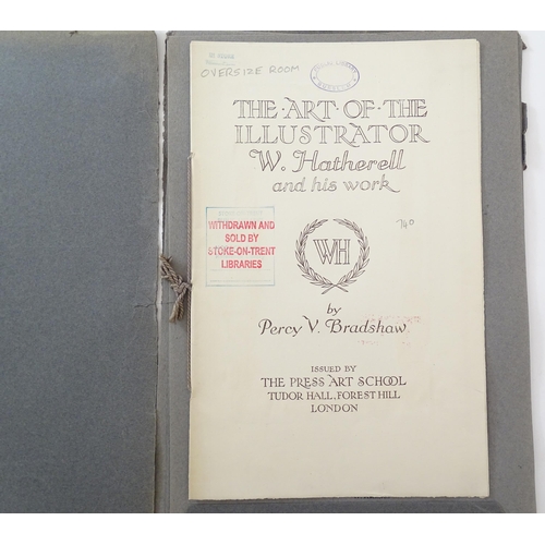 2041 - Fifteen card and string bound folios of The Art of the Illustrator by Percy V. Brayshaw, to include ... 