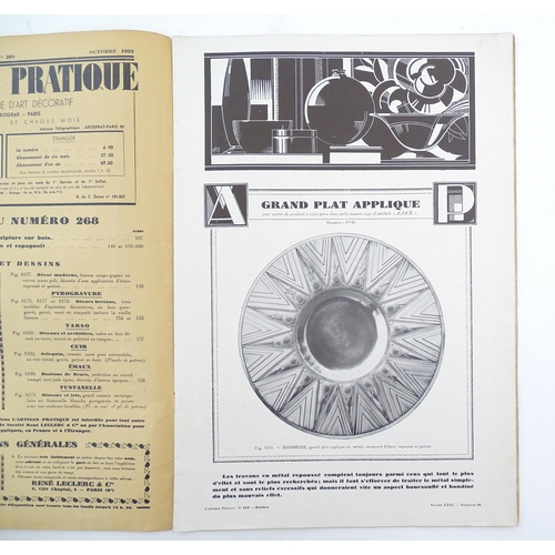 2046 - Eleven 1931 editions of the French decorative arts magazine L'Artisan Pratique, many with supplement... 