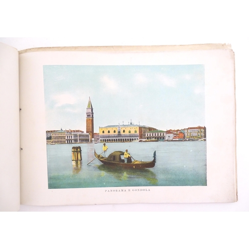 2047 - An early 20thC Italian travel guide to Naples titled Ricordo di Napoli, containing information in fo... 