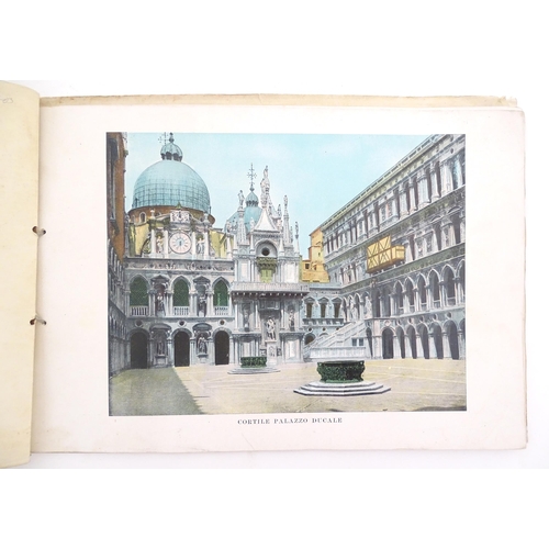 2047 - An early 20thC Italian travel guide to Naples titled Ricordo di Napoli, containing information in fo... 