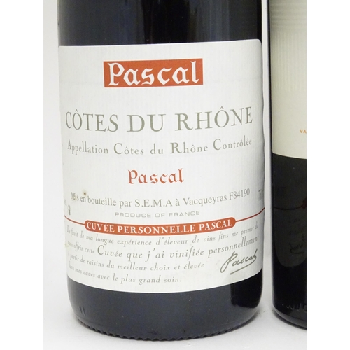 1039 - Red Wine : Six 750ml bottles of red wine comprising two bottles of Jean Didier Pinot Noir 2005, a bo... 