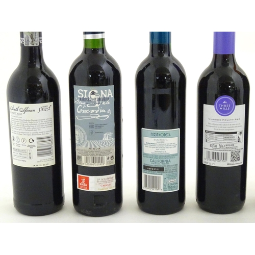 1040 - Red Wine : Twelve assorted 750ml bottles of red wine to include Chateau des Antonins Bordeaux, Inyco... 