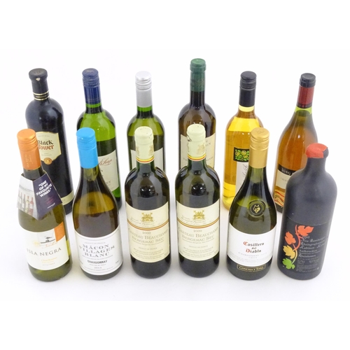 1043 - White / Rose Wine : Twelve assorted 750ml bottles of wine to include Chateau Beauchamp Bergerac Sec,... 