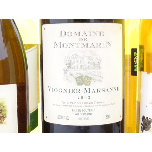 1044 - Wine : Twelve assorted 750ml bottles of wine to include Domaine de Montmarin Viognier-Marsanne 2003,... 