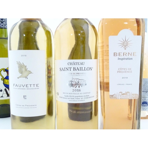 1046 - White / Rose Wine : Eight assorted 750ml bottles of wine to include Whispering Angel rose, Chateau S... 