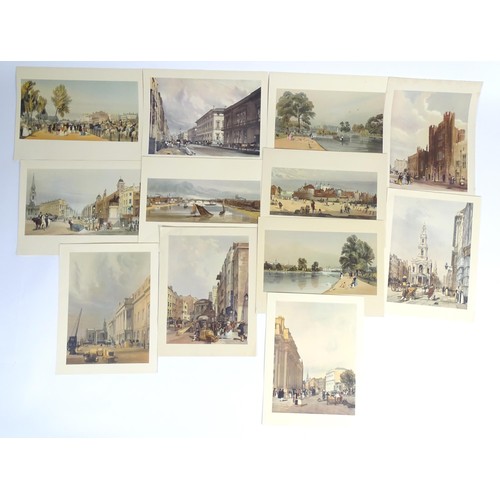 2003 - After Thomas Shotter Boys (1803-1874), 20th century, Twelve colour prints from Views of London As It... 