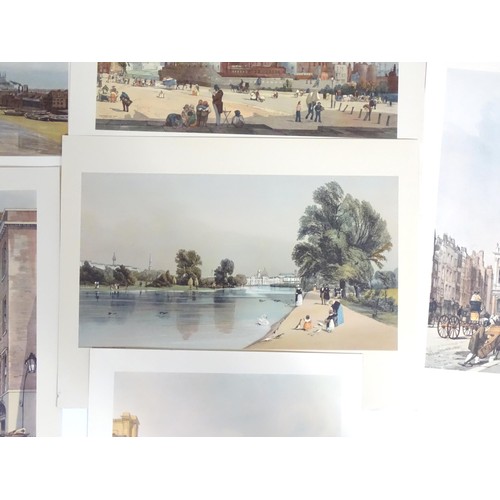 2003 - After Thomas Shotter Boys (1803-1874), 20th century, Twelve colour prints from Views of London As It... 