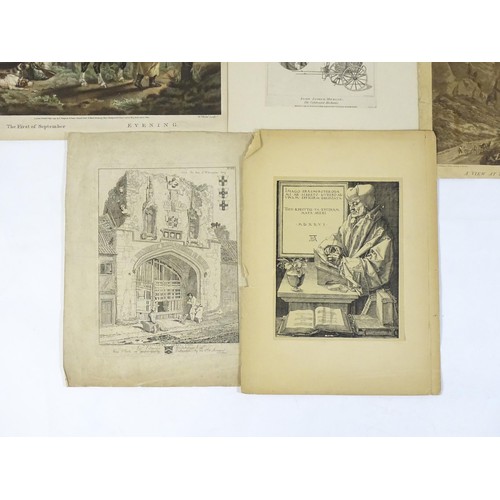 2004 - A quantity of assorted 19th century and later prints and engravings to include a signed limited edit... 