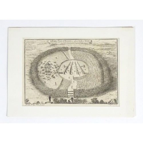 2005 - After Isaac Basire (1704-1768), 18th century, Engraving, A Pholey Town & Plantations about it, from ... 