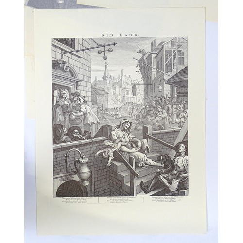 2008 - After William Hogarth (1697-1764), 20th century, Engravings, A quantity of Beer Street and Gin Lane ... 