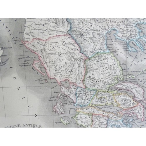 2013 - Map: An 19thC engraved map titled Graeciae Antiquae et Macedoniae (Greece and Macedonia). Published ... 