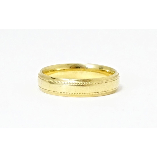 584 - An 18ct gold ring. Ring size approx. S