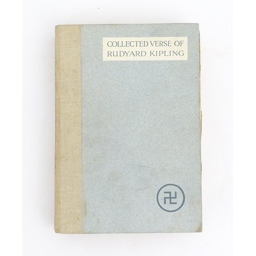 857 - Book: Collected Verse of Rudyard Kipling. Published by Hodder & Stoughton, 1912