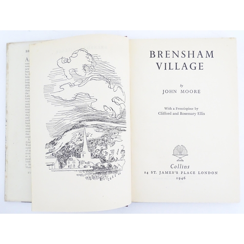 860 - Books: Four titles by John Moore, comprising Brensham Village, 1951, The Blue Field, 1948, Dancer & ... 