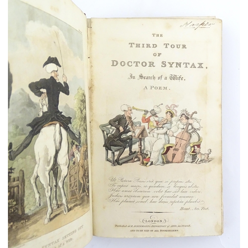 868 - Books: The Tour of Doctor Syntax, in search of the picturesque, A Poem, Volumes 1 - 3, by William Co... 