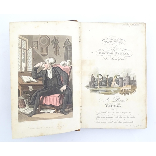 868 - Books: The Tour of Doctor Syntax, in search of the picturesque, A Poem, Volumes 1 - 3, by William Co... 