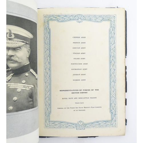 908 - Book: Peace Celebrations, Programme & Route, July 19th 1919. Published by George Pulman & Sons Ltd.