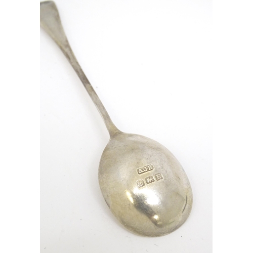 502 - A set of six silver coffee spoons, hallmarked Birmingham 1929, maker A. J. Bailey. Approx. 3 1/2