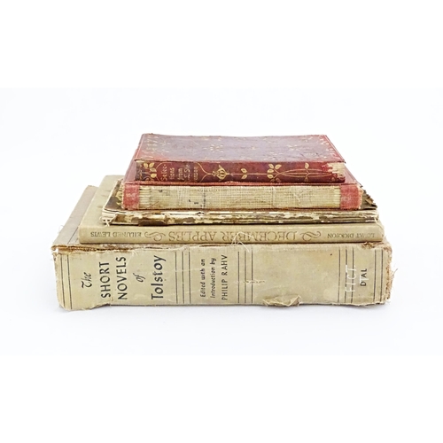 855 - Books: Five assorted books comprising The Short Novels of Tolstoy, translated by Aylmer Maude, 1960;... 