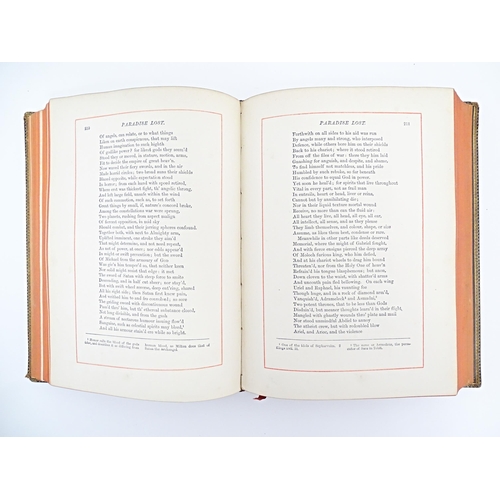 867 - Book: Poetical Works of John Milton, with photographic illustrations, by Deswall Vaughan. Published ... 