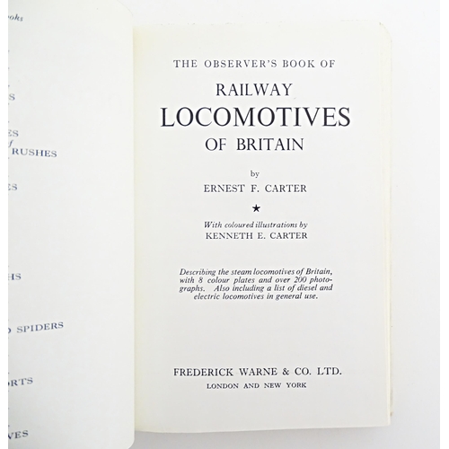 881 - Books: A quantity of Observer's Books, titles to include Lichens by Kenneth Alvin 1977, Birds by S V... 