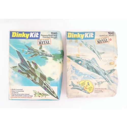 827 - Toys: Two 20thC partial die cast scale model Dinky Kits for Panavia Multi Role Combat Aircraft, and ... 