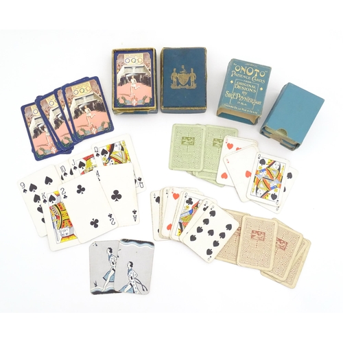 828 - Toys: A pack of 20thC playing cards for London Olympiad / Olympic Games 1948. Together with another ... 