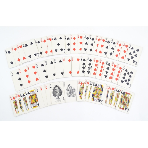 828 - Toys: A pack of 20thC playing cards for London Olympiad / Olympic Games 1948. Together with another ... 