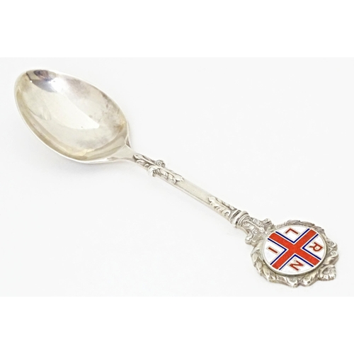 433 - A silver teaspoon with RNLI detail to handle, hallmarked Birmingham 1973, maker Turner and Simpson. ... 