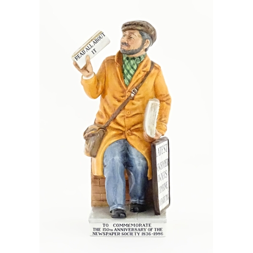 99 - A limited edition Royal Doulton figure The News Vendor, model no. HN2891. Marked under, no. 2038 / 2... 