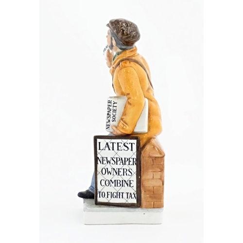 99 - A limited edition Royal Doulton figure The News Vendor, model no. HN2891. Marked under, no. 2038 / 2... 