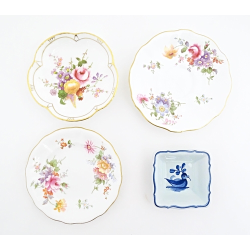 119 - Five items of Royal Crown Derby in the Derby Posies pattern to include jug, tea cup and saucer, etc.... 