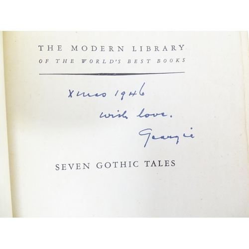 894 - Books: Four assorted books comprising Seven Gothic Tales by Isak Dinesen, 1934; A Certain Smile by F... 