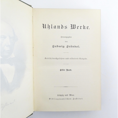 954 - Books: Meyer's Klassiker Ausgaben series of titles in German, comprising 5 by Reuter, 2 by Lenau, 1 ... 