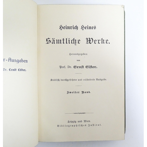 954 - Books: Meyer's Klassiker Ausgaben series of titles in German, comprising 5 by Reuter, 2 by Lenau, 1 ... 