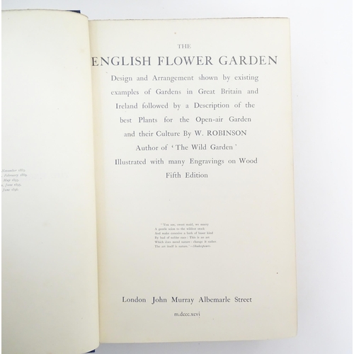 899 - Books: Three books on the subject of flowers comprising Flora of the British Isles, by Clapham, Tuti... 