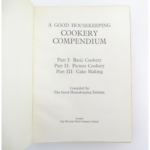 930 - Books: Three books on the subject of cooking to include The Glasgow Cookery Book, Issued By the Glas... 