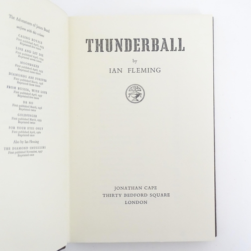 931 - Book: Thunderball, by Ian Fleming. Published by Jonathan Cape, 1961