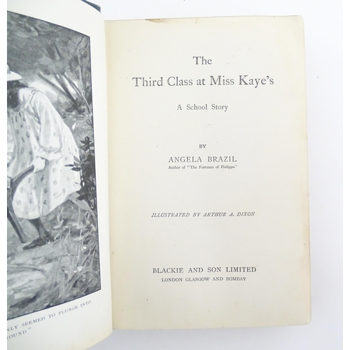 933 - Books: Five books comprising The Manor House School, by Angela Brazil; The Third Class at Miss Kaye'... 